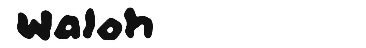 Waloh original font preview