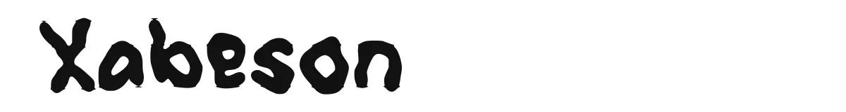 Xabeson original font preview