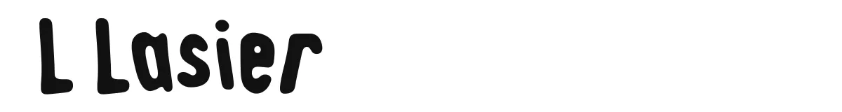 L Lasier original font preview
