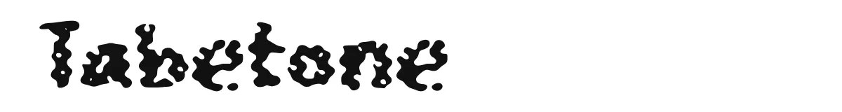 Tabetone font preview