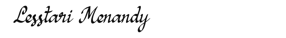 Lesstari Menandy font preview