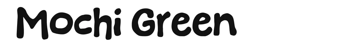 Mochi Green font preview