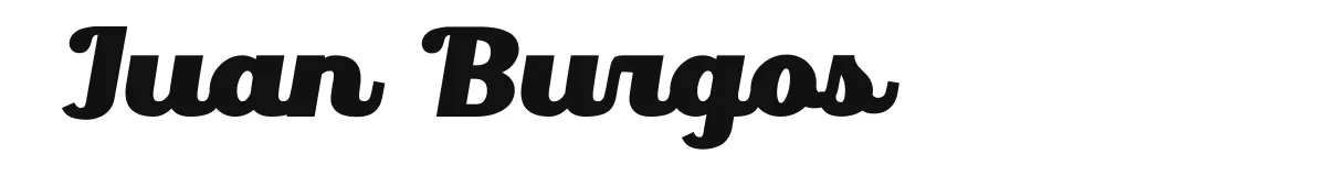 Juan Burgos original font preview