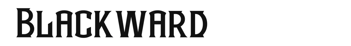 Blackward original font preview