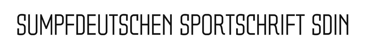 Sumpfdeutschen Sportschrift SdIN Sumpfdeutschensportschriftsdin Light preview