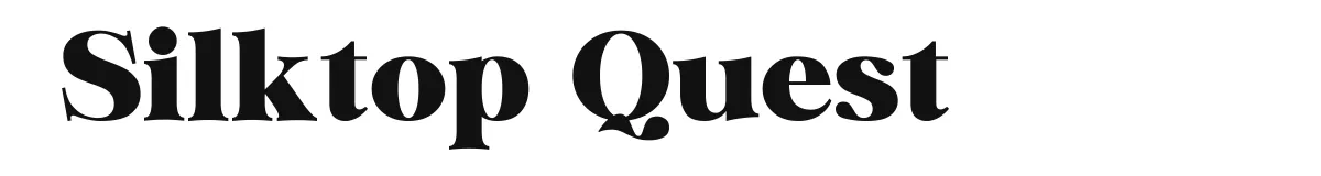 Silktop Quest original font preview