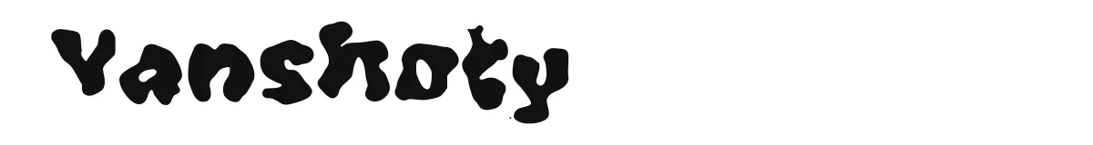 Vanshoty font preview
