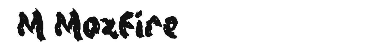 M Mozfire font preview