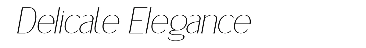 Delicate Elegance Delicateelegance Italic preview