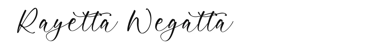 Rayetta Wegatta font preview