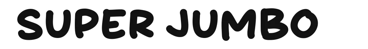 Super Jumbo original font preview