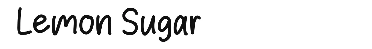 Lemon Sugar original font preview