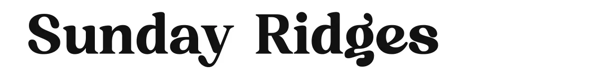 Sunday Ridges font preview