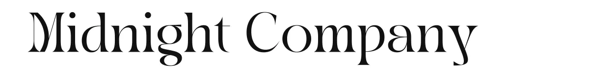 Midnight Company original font preview