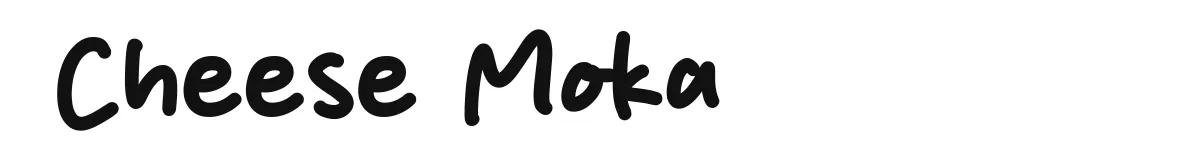 Cheese Moka original font preview