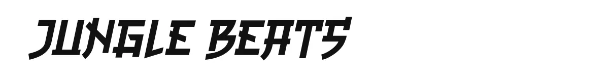 Jungle Beats original font preview