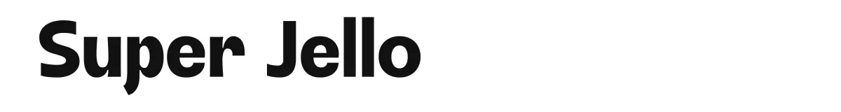 Super Jello font preview