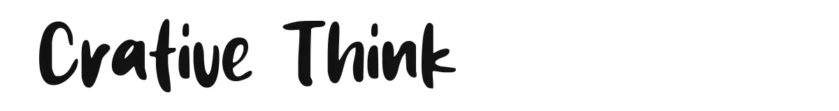 Crative Think font preview