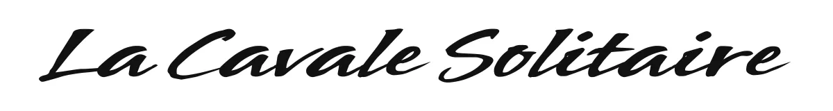 La Cavale Solitaire original font preview