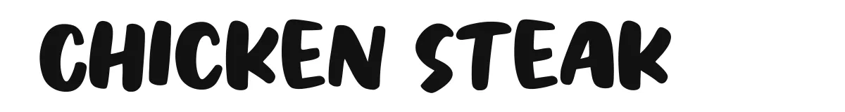 Chicken Steak font preview