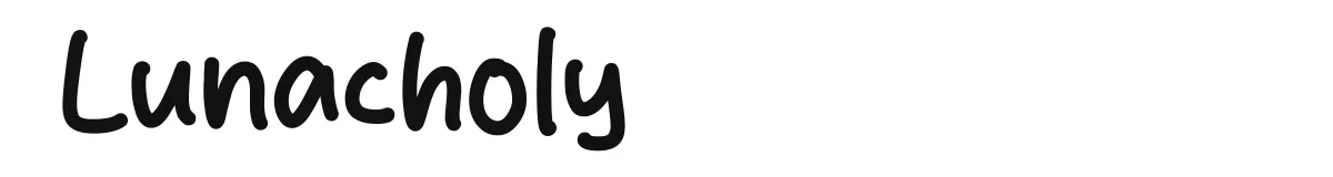 Lunacholy original font preview