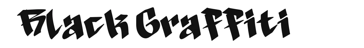 Black Graffiti font preview