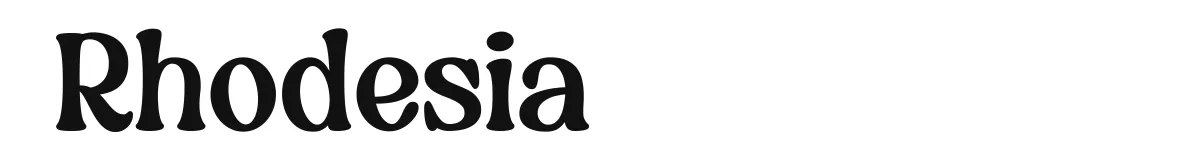 Rhodesia font preview