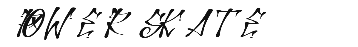 Power Skate font preview