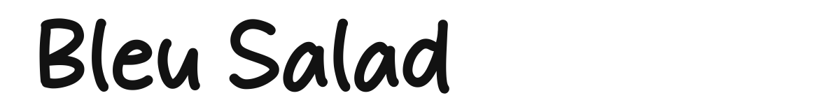 Bleu Salad font preview