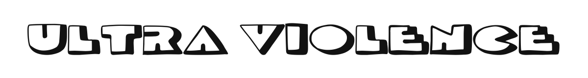 Ultra Violence original font preview