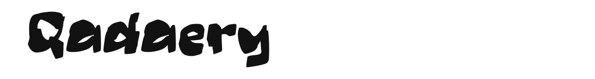 Qadaery font preview