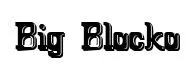 Big Blocko original font preview