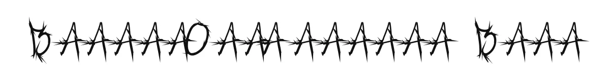 Brush_Of_Anarchy Bold original font preview