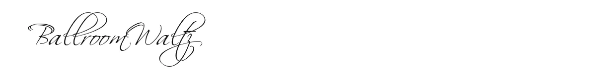 BallroomWaltz original font preview
