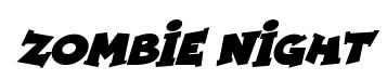 Zombie Night Italic preview