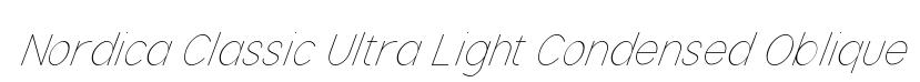 Nordica Classic Ultra Light Condensed Oblique