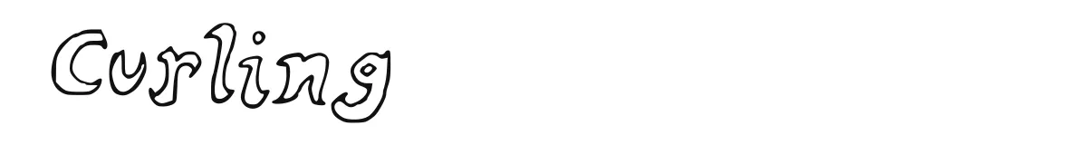 Curling original font preview