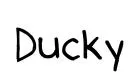 Ducky original font preview