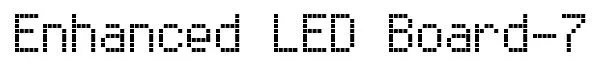 Enhanced LED Board-7 original font preview