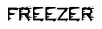 FREEZER original font preview