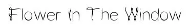Flower In The Window original font preview