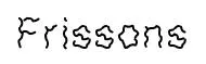 Frissons original font preview