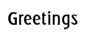 Greetings Bold preview