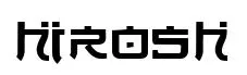 Hirosh original font preview