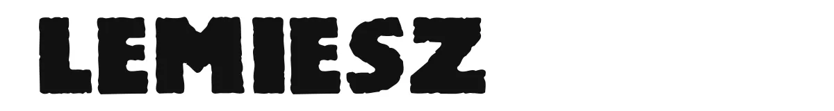 Lemiesz original font preview