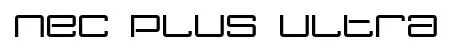 Nec plus ultra original font preview