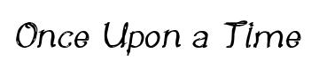 Once Upon a Time Bold Italic preview