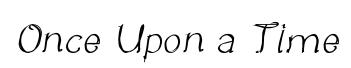 Once Upon a Time Italic preview