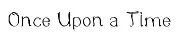 Once Upon a Time original font preview