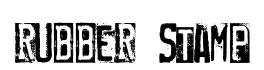 Rubber Stamp original font preview